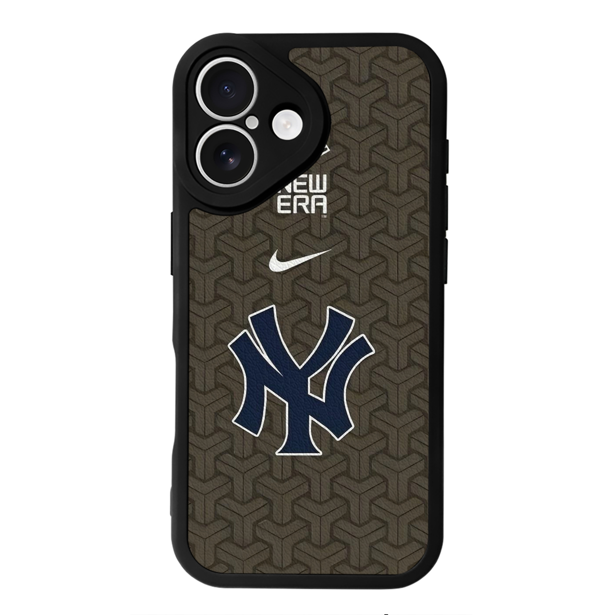New York Yankees 318 IPhone 16 Silicone Leather Case – UV Print, Lambskin Texture – Perfect Fit, Wireless Charging Compatible, Scratch Resistant, Precise Cutouts – Stylish Protection For IPhone 16